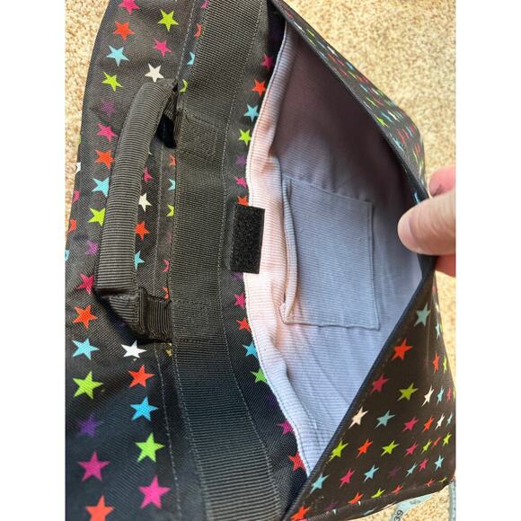 DICKIES Crossbody messenger satchel/bag Lots of pockets! , LAPTOP SLEEVE; Stars - Picture 7 of 10